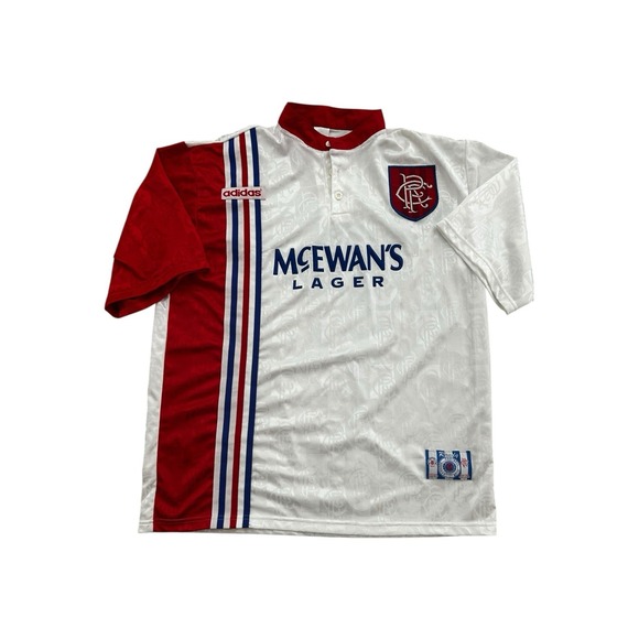 RANGERS 1996 1997 AWAY FOOTBALL SHIRT ADIDAS JERSEY SIZE XL